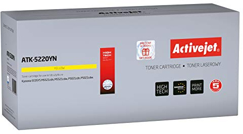 Activejet ATK-5220YN Toner (Replacement for Kyocera TK-5220M; Supreme; 1200 Pages; Yellow)