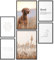 Papierschmiede® Mood Poster Set Hund, Bilder Wohnzimmer Deko Schlafzimmer, 2x DIN A4 und 4x DIN A5, Haustier Freund Freiheit - Wandposter ohne Rahmen
