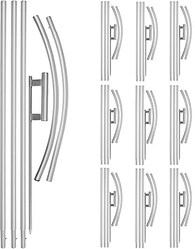 VEVOR Standard Größe Oxford Swooper Flagge 10 x 6 STK 16 Fuß Zeichen Banner Aluminiumlegierung, 4,3 m Swooper Flagge Werbung Schild mit Fahnenmast-Set und Erdspieß Werbung Schild Slogan-Flaggen