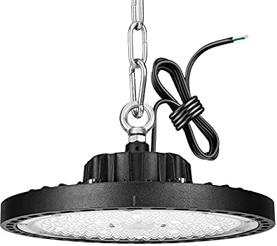 BELOEE 150W LED UFO Industrielampe, 15000LM LED Hallenstrahler, IP65 für Hallenbeleuchtung 6500K, LED High Bay Licht für Deckenleuchte, Hallenbeleuchtung, Werkstattbeleuchtung