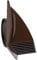 5'' Inch / 125 mm Exhaust Hood Vent with Rain Cover, Brown, Indoor and Outdoor Air Vent Cover, HVAC Exhaust Vent Duct Cover Cap