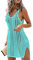 Onsoyours Mujer Vestido de Bikini de Ganchillo Bikini Cover Up Vestido de Playa A Verde S