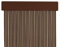 MERCURY TEXTIL Cortina para Puerta Tiras PVC 210x120cm，Cortina para Puerta Exterior,perfil marron (Marron+filo Vainilla P18)