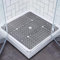 Walant Duschmatte rutschfest 69x69 cm,Duschmatte mit saugnäpfen,PVC Antirutschmatte Dusche Schimmelresistent BPA-frei, Duscheinlage Maschinenwaschbar badematte (Grau, 69 * 69cm)