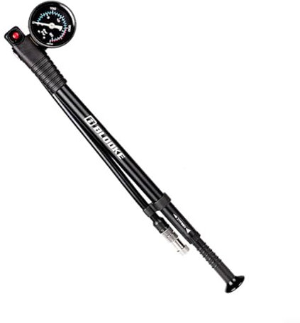 Oniissy Pompe d'amortisseur de vélo pour VTT, route, moto - Haute pression 300 psi pour fourche avant et arrière et amortisseurs d'air - Valve anti-fuite (noir)