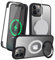 Zouzt for iPhone 11 Pro Max 6.5 Inch Case with Screen Protector, 360 Full Body with Glass Screen Protector [Shockproof] [Dropproof] Ring Stand Heavy Duty Protection Phone Case - Black
