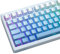 womier PBT keycap Set,Double Shot keycaps 75 Percent,Cherry Profile Keyboard caps,Gradient Blue,Side Printed,Shine Through Key Cap for Mechanical Gaming Keyboards（136key,only keycaps）