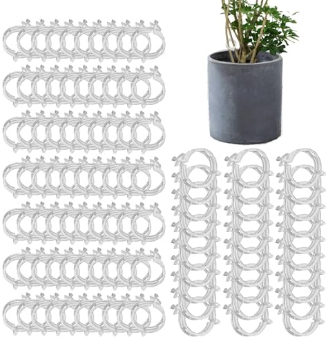 100 Stück Gemüseklammern für Reben Garten Pflanzenclips Kleine Gartenclips Weinrebe Clips Gemüse Pflanzen Clips Pflanze Rankhilfe Clips für Weinpflanzen