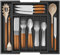 Lifewit Range Couverts, Plateau d'Ustensiles Extensible pour Tiroir, Organisateur de Tiroir Réglable pour la Cuisine, Rangement Compact en Bambou pour contenir des Cuillères, Fourchettes, Noir