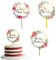 dinghaole 3 Stück Happy Birthday Kuchen Topper Set mit Blumen, Blumen Tortendeko Geburtstag, Happy Birthday Kuchen Topper alle Arten von Geburtstag Party Hochzeit Kuchen Topper