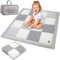 Krabbeldecke Spielmatte Krabbelmatte für Baby Kinder - Babies Patchworkdecke Bodenmatte Spieldecke Play Mat für Kinderzimmer und Laufgitter Oeko-Tex 100x100 cm