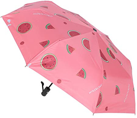 DEARMAMY Paraguas De Bolsillo Con Linterna Paraguas Inverso Paraguas Plegable Sombrilla Plegable Con Protección UV Paraguas Grandes Para Lluvia Tela Transparente En El Medio