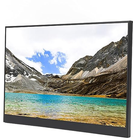 Rankomu Monitor touchscreen portatile da 14 pollici, monitor esterno HD da 2,5 K 60 Hz per giochi e lavoro, design compatto, connettività USB-C e HDMI