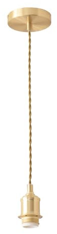 ValueLights | Shaw Brushed Gold Adjustable Single Pendant Ceiling Light | Ceiling Lights, Home Décor & Improvement Essential