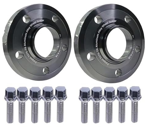 Spurverbreiterung Für A4/A5/A6/A7/A8/S3/S4/S5/S6/S7/Q3/Q5/RS4/RS5/RS6 Für Q7 2 Stück 7075-T6 15/20mm 5x11 2 66,6 Rad Spacer Adapter Dichtung Spurverbreiterungen Distanzscheiben(2PCS Black 15mm)