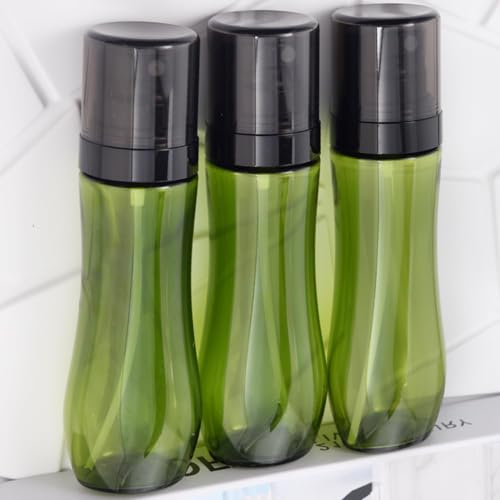 Luxiremi Refillable Spray Bottles Reusable Travel Spray Bottles with Fine Mist for Hair, Cleaning, Aromatherapy and Essential Oil (Green)