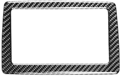 Dekorativ Zubehör Geschenk Für Mazda Für MX-5 Für Miata ND 2016-2023 Auto Innen Display Screen Panel Carbon Faser Trim Aufkleber Zubehör Kohlefaser Aufkleber(Black)