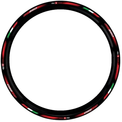 Felgenr Sticker Motorrad-Felgenaufkleber Für Aprilia RS660 RS 660 17 Zoll Felgenaufkleber Nabenaufkleber Nachtreflektierend Dekorativ Motorrad Felgen Aufkleber Komplett(Farbe 11)