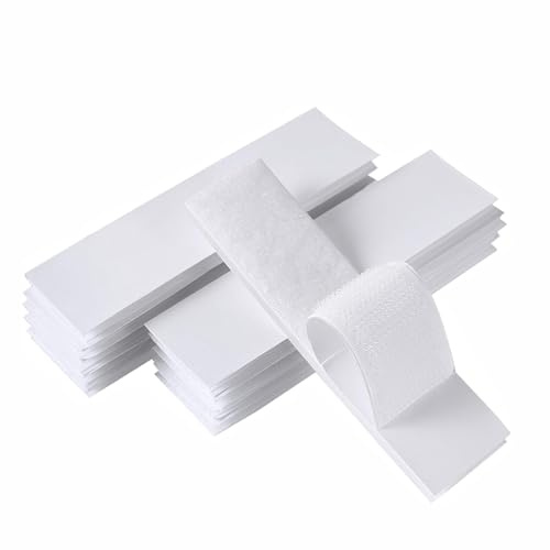 12 doppelseitige Klett-Pads, 25 mm x 50 mm, extra starkes Befestigungsband für Raumdekoration, Zuhause, Büro, WT