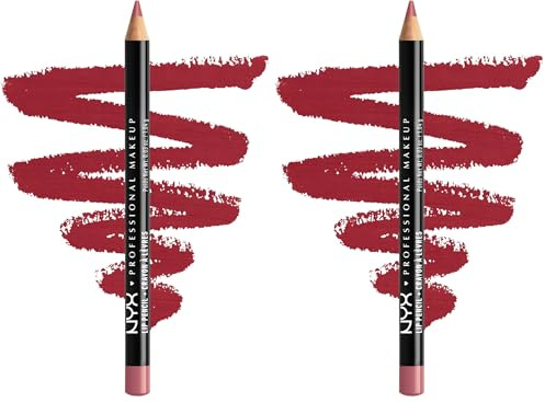 NYX Professional Makeup Slim Lip Pencil 812 Plum (Pack of 2)