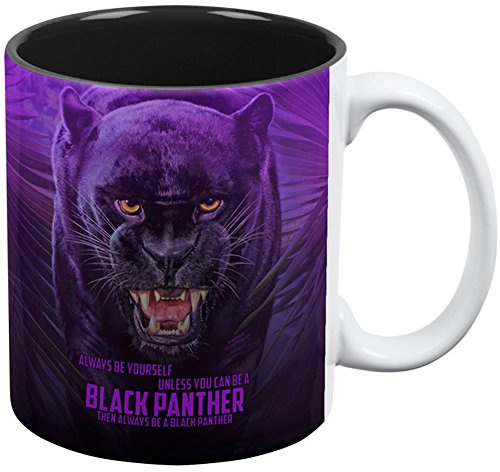 Old Glory Always Be Yourself Unless Black Panther All Over Coffee Mug White-Black Standard One Size