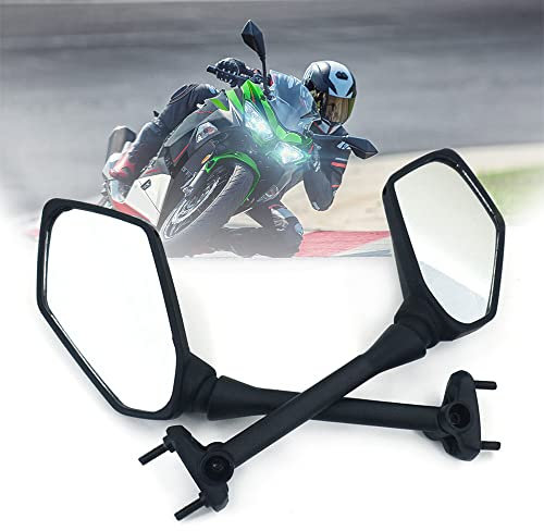 Fast Pro - Motorrad Seitenspiegel Spiegel KAWASAKI NINJA 650R 400R Z1000SX ER6F ER-6F Schwarz