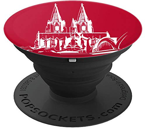 Kölner Dom Skyline Köln Liebe für Kölsche und Fans rot - PopSockets Ausziehbarer Sockel und Griff für Smartphones und Tablets