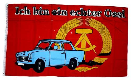 Fahne/Flagge Echter Ossi DDR 90 x 150 cm