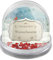 printplanet® - Schneekugel mit Herzchen und eigenen Namen Personalisieren - Motiv: Winterlandschaft