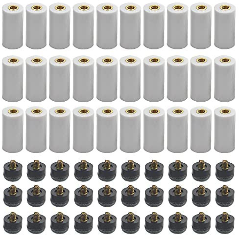 BGTXINGI 30 Set 13 mm Billard Queue Aderendhülsen mit Schraub Queue Spitzen Billard Zubehör Ersatzteile Stick Reparatur Werkzeug Set