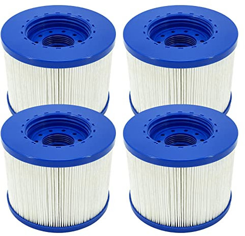 JEFFEL Filtre Spa Infinite a Visser, Cartouche Filtre à Vis pour Spa Gonflable Pas De Vis 60mm, Cartouche Filtre pour Spa, Compatible pour Cosy Spa, Clever Spa et de Plus (4 pièces)