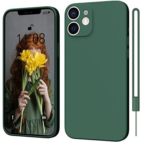 ORDA for iPhone 11 case Silicone 6.1 for iPhone 11 2019 Soft Gel Rubber Cover Ultra Slim case Anti-Scratch Compatible with iPhone 11 cover Dark Green