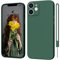 ORDA for iPhone 11 case Silicone 6.1 for iPhone 11 2019 Soft Gel Rubber Cover Ultra Slim case Anti-Scratch Compatible with iPhone 11 cover Dark Green
