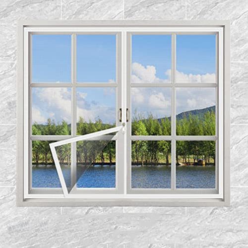 RUIBEI Filet de protection de fenêtre de taille personnalisée anti-moustiques moustiquaire amovible pour chats