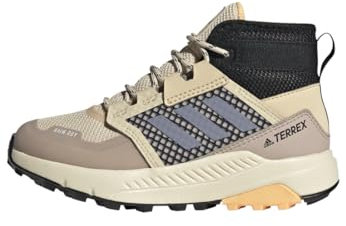 Adidas Unisex Kinder Terrex Trailmaker Mid RAIN.RDY Hiking Shoes, Sand/Silver Violet/Acid Orange, 38 EU