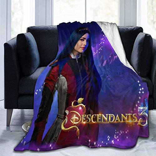 YINGD Descendants 3 Evie Superweiches Flanell, für alle Jahreszeiten, leicht, für Wohnzimmer/Schlafzimmer