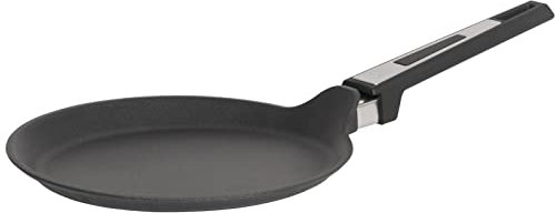 SKK große Guss Crêpes-Pfanne Ø 28 cm - ohne Induktion - flache Antihaft Omelette Bratpfanne für Eierspeisen - Made in Germany