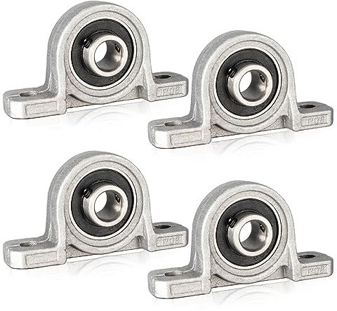 4 Stück Stehlager 8mm Innendurchmesser, Lager Gehäuse, Lagerbock mit Kugellager, Gehäuselager