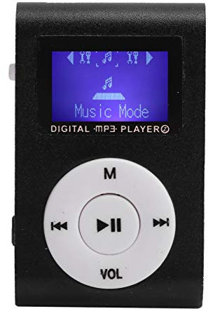 Mini MP3, Lecteur de Musique Portable Sports Back Clip MP3 avec écran LCD, HiFi Sound