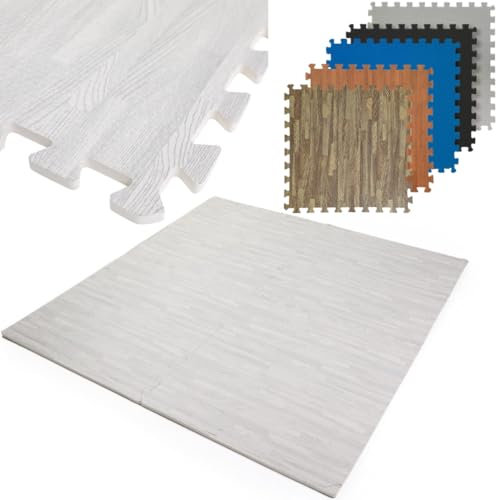 Large Gym Flooring Mat Foam Exercise Mats Interlocking Puzzle Mat EVA Floor Tiles Non-Slip Soft Home Workout Mat Cushion Floor Protector Protective Flooring Ground Surface Protection - 60cm x 60cm