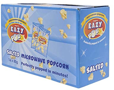 Eazy Pop Microwave Popcorn 85g -Pack Of 16 (Salted)