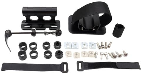 FYOBOT Road Bicycle Front Fork Block Stand Holder - Bike Fork Mount Quick Release Thru Axle for Car Roof Rack, Black