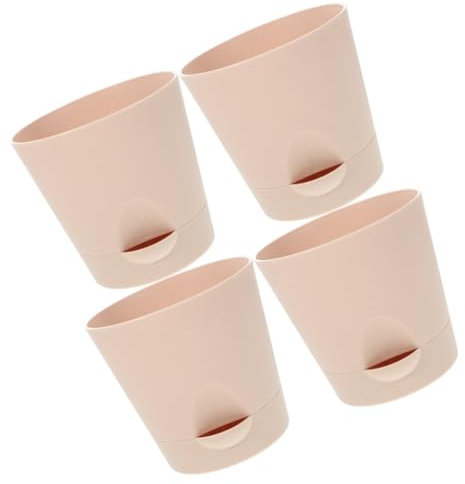 Toddmomy Selbstbewässernde Blumentöpfe 4er-Pack Blumenbehälter Drainage Für Einfache Pflanzenpflege