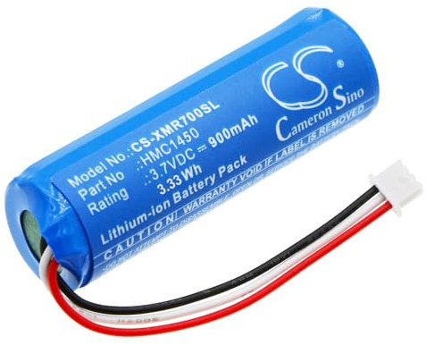 TECHTEK Battery 900mAh compatible with [Xiaomi] for 70mai A500S, for 70mai Pro, for Midrive D02, for Midrive D04, for Smart Dash Cam Pro replaces HMC1450 FBA