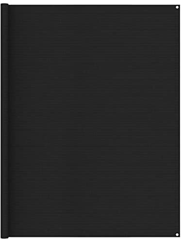 Somanki Zeltteppich, Vorzeltteppich, Teppich Für Wohnmobil, Campingteppich, Camping Teppich Outdoor, Markisenteppich, Wohnmobil Teppich, 250x450 cm Schwarz