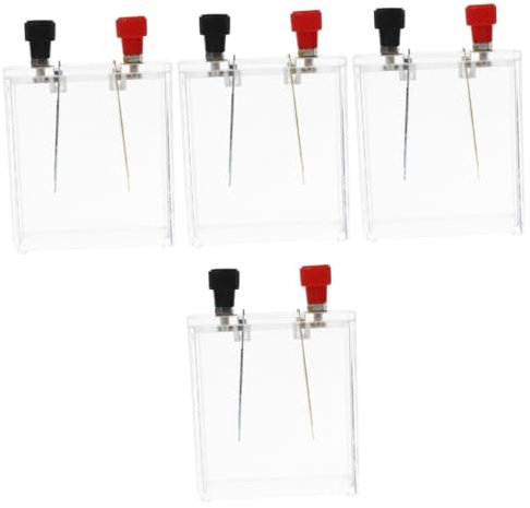 Gatuida 4 Sätze Experimentiergeräte Durchsichtiger Schubladen-organizer Wissenschafts-kits Für Batterie Elektronik-kit Experiment Liefert Elektrodenstreifen Für Experiment Gummi