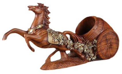 KESOTO Horse Wine Bottle Holder Decorative Decor for Counter Party