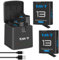 TAVT 2Pcs 2100mAh Hero13 Battery with 3-Channel Fast Charger Compatible with GoPro Hero 13 Black Action Camera