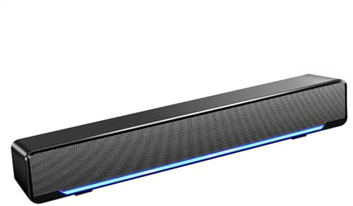 aichilra Bluetooth Speaker for Desktop PC Hi-Fi Stereo Wired USB Powered Speaker for Desktop Monitor