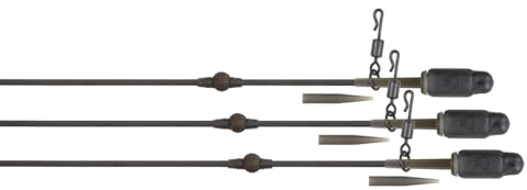 Fox Edges Tuff Tungsten Tubing Heli-Clip Rigs - 3 Karpfenrigs